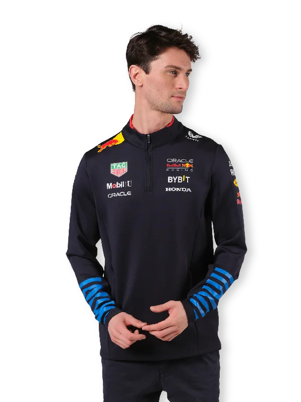 Oracle Red Bull Racing Official Teamline Quarter Zip Sweatshirt