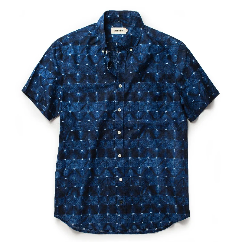 The Short Sleeve Jack in Deep Navy Geo