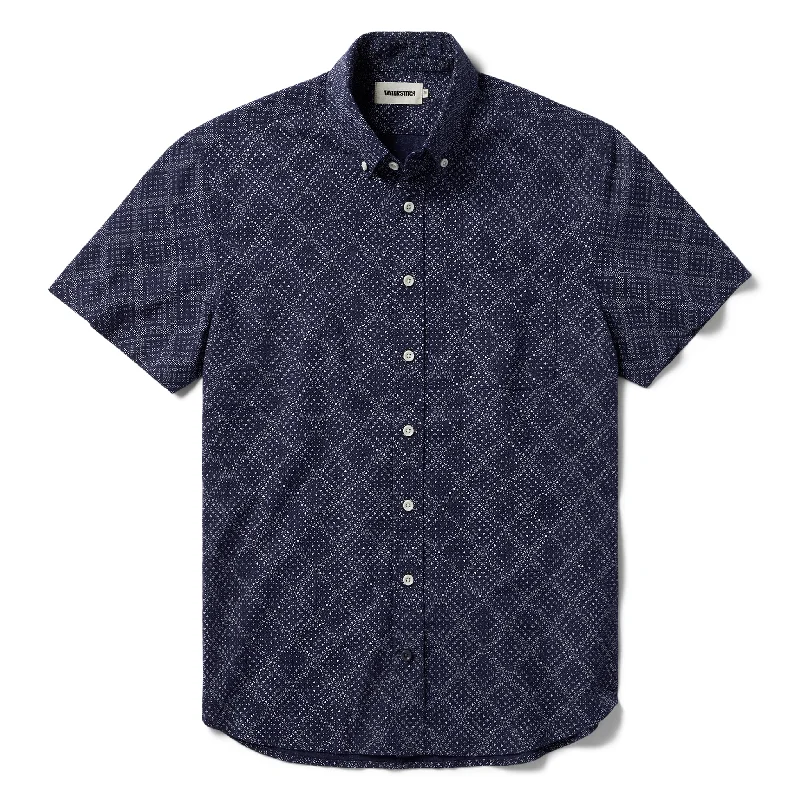 The Short Sleeve Jack in Navy Diamond