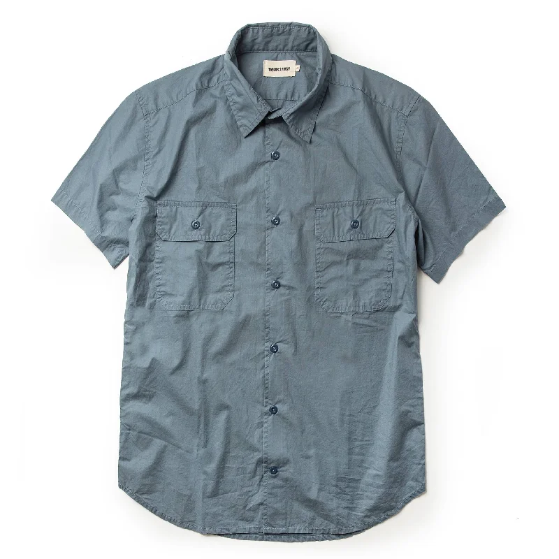 The Short Sleeve Officer Shirt in Slate