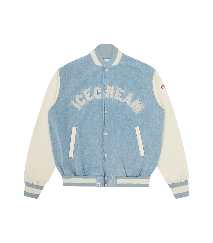 DENIM BLOUSON - LIGHT BLUE