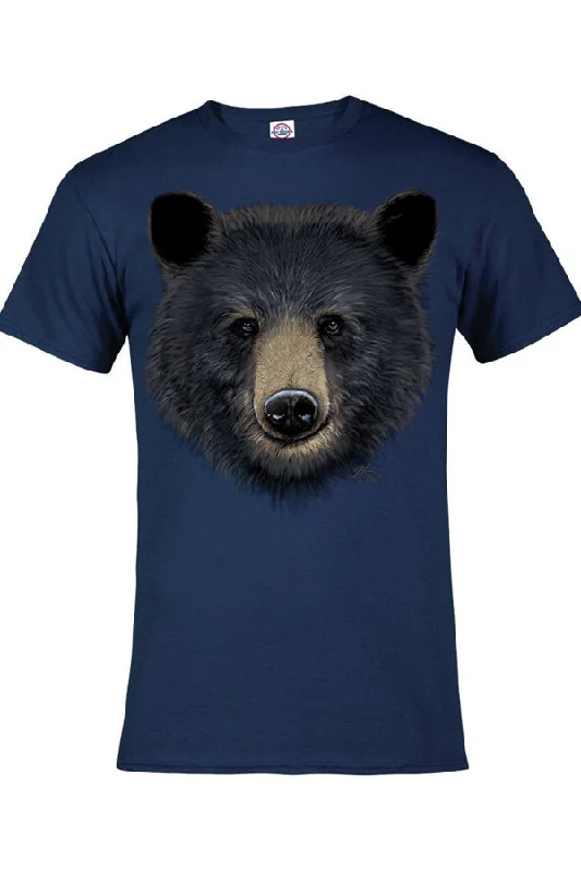 Adult Big Head Black Bear T-Shirt