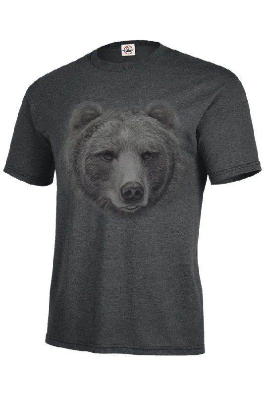 Adult Big Head Grizzly Profile T-Shirt