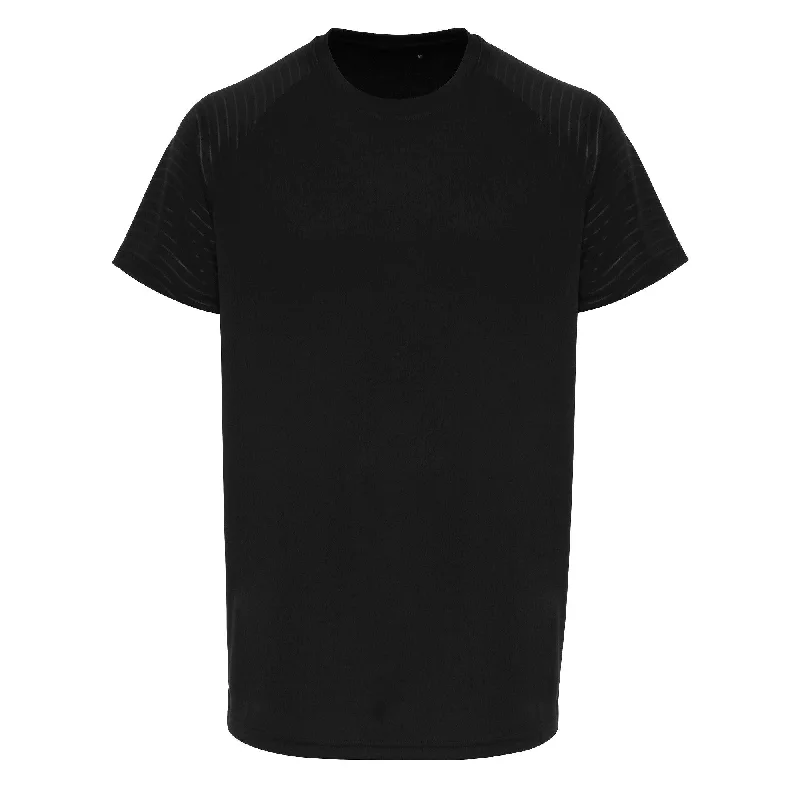 Embossed Sleeve T-Shirt | BLACK