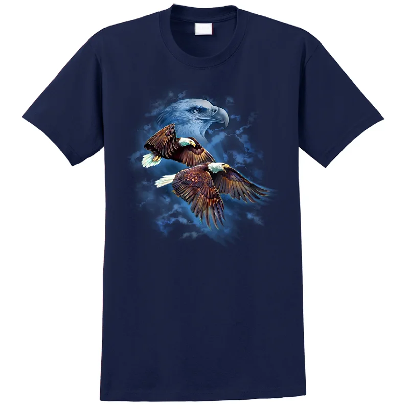 Adult Night Flyers T-Shirt (Two Eagles in flight)