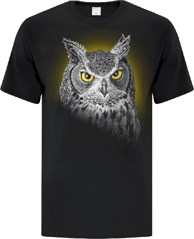 Adult Owl Portrait T-Shirt