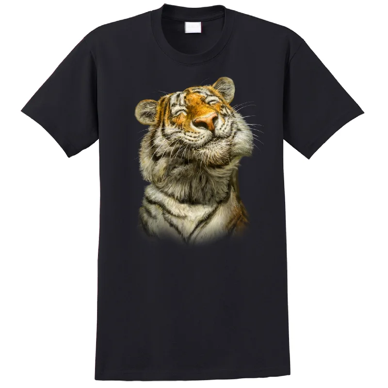 Adult Smiling Tiger T-Shirt