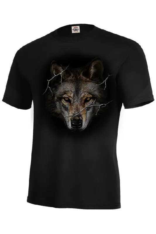 Adult Big Head Wolf Prowl T-Shirt