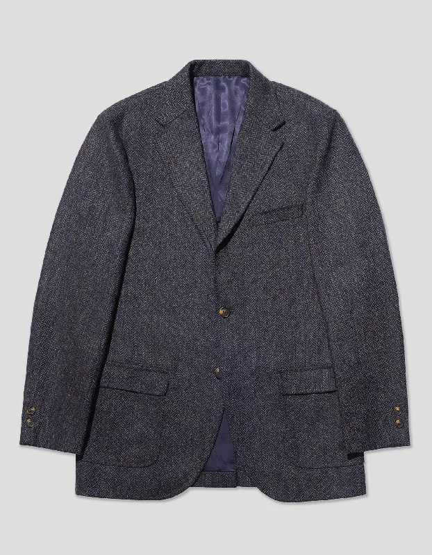 BLUE MIX HERRINGBONE SPORT COAT