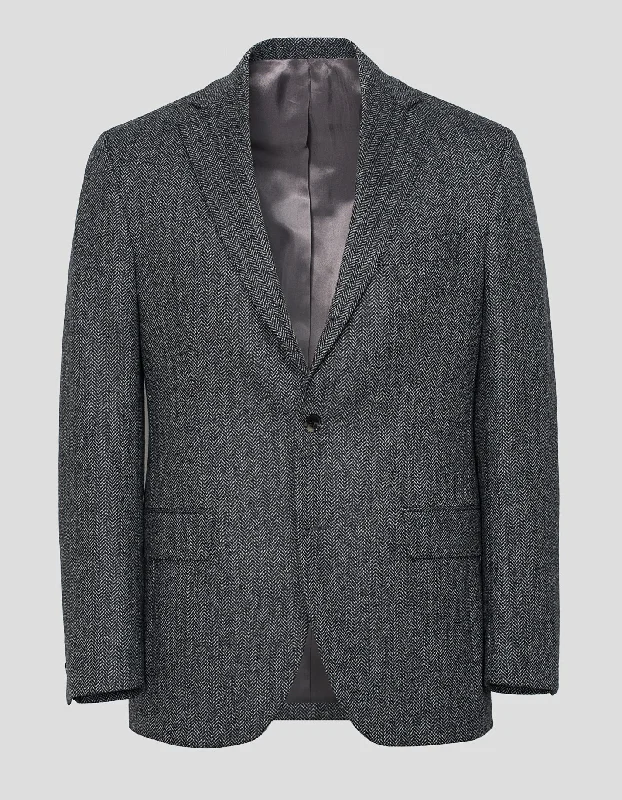 GREY HERRINGBONE SPORT COAT