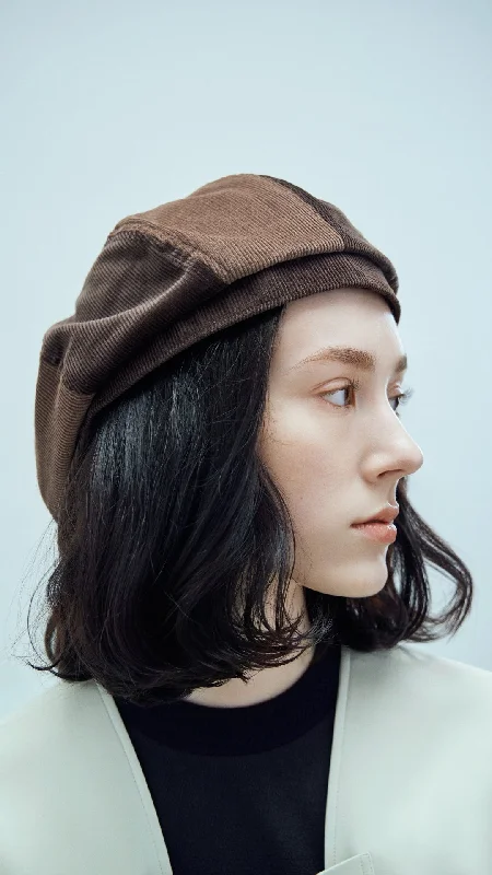 Ladies Corduroy Turtle Newsboy Cap