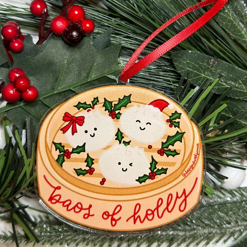 Baos of Holly Ornament