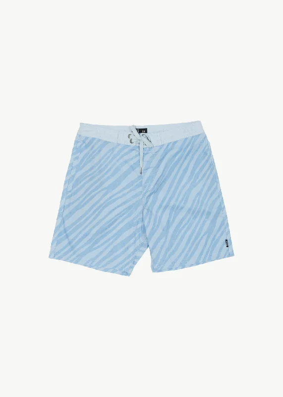 AFENDS Mens Atmosphere - Fixed Waist Boardshorts - Powder Blue