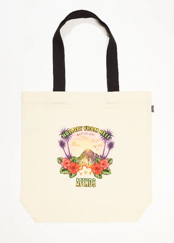 AFENDS Mens Holiday - Unisex Tote Bag - Sand