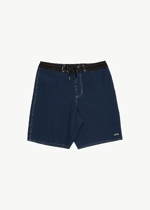 AFENDS Mens Surf Related - Fixed Waist Boardshorts 20" - Navy